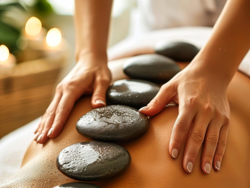 90Mn Massage aux Pierres Chaudes 